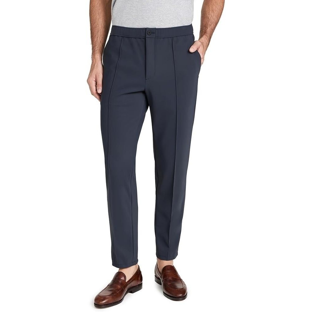 THEORY Pants Mens Size 32 Grey Single Pleat Trouser Curtis Drew Precision $225